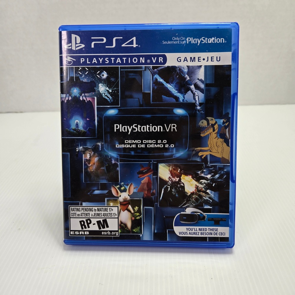 PlayStation‎ VR Demo Disc 2.0 PS4 VR Game Rated M for Mature Sony